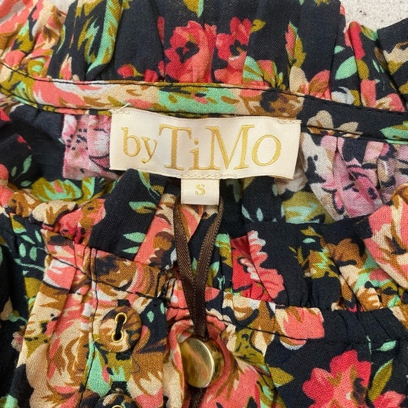 byTiMo Bohemian Floral Print Minidress in Autumnrose Size S - Picture 7 of 12